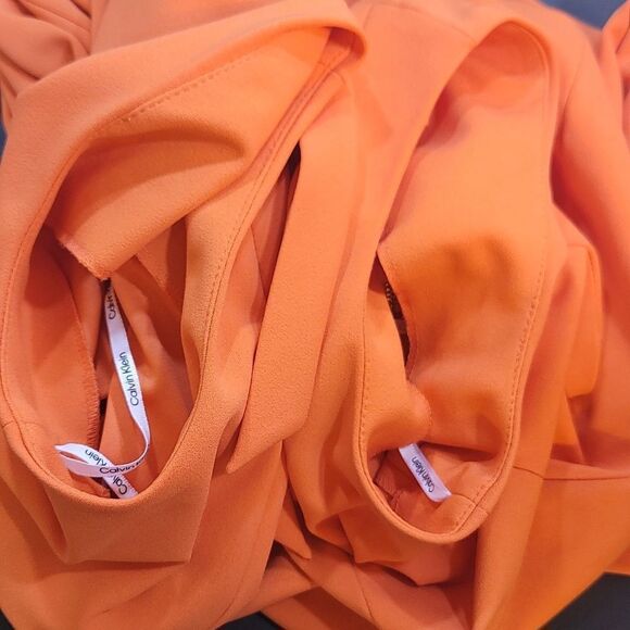 BRAND NEW CALVIN KLEIN PETITE SCUBA CREPE TIE-NECK SLEEVELESS WOMEN'S DRESS - Picture 12 of 14